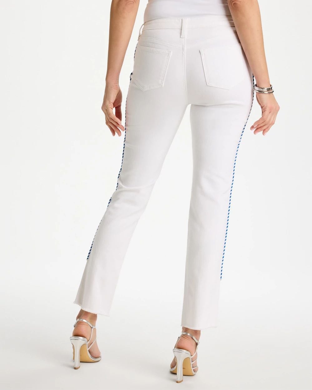 Girlfriend Roll Cuff Crop Jeans