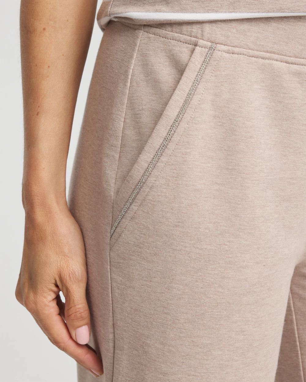 Zenergy® French Terry Wide-Leg Cropped Pants