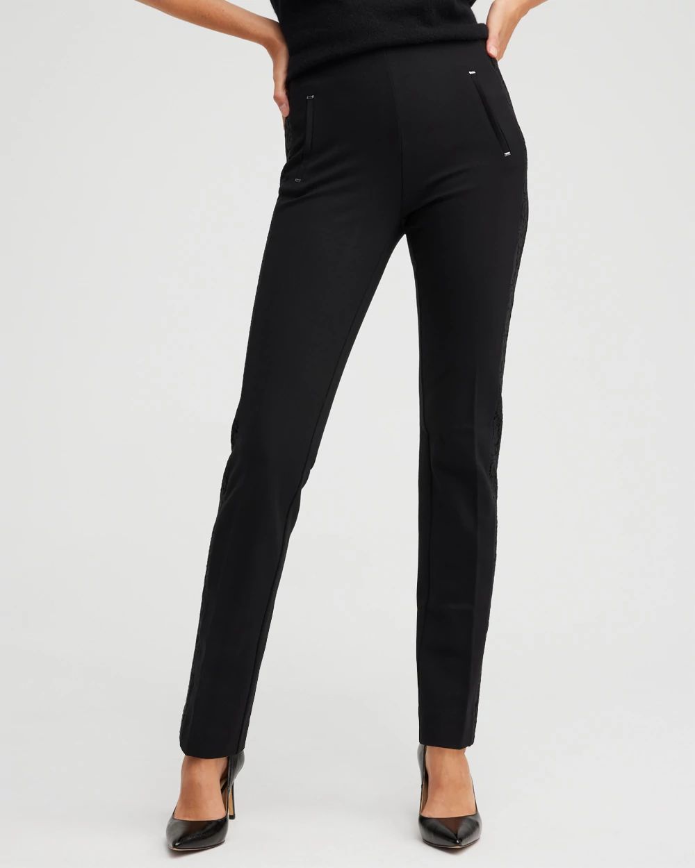 Petite Juliet Lace Seam Pants