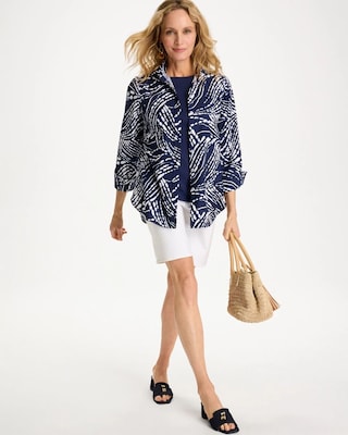 Printed No Iron Stretch Shirt click to view larger image.