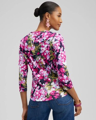 Floral Everyday 3/4 Sleeve Tee