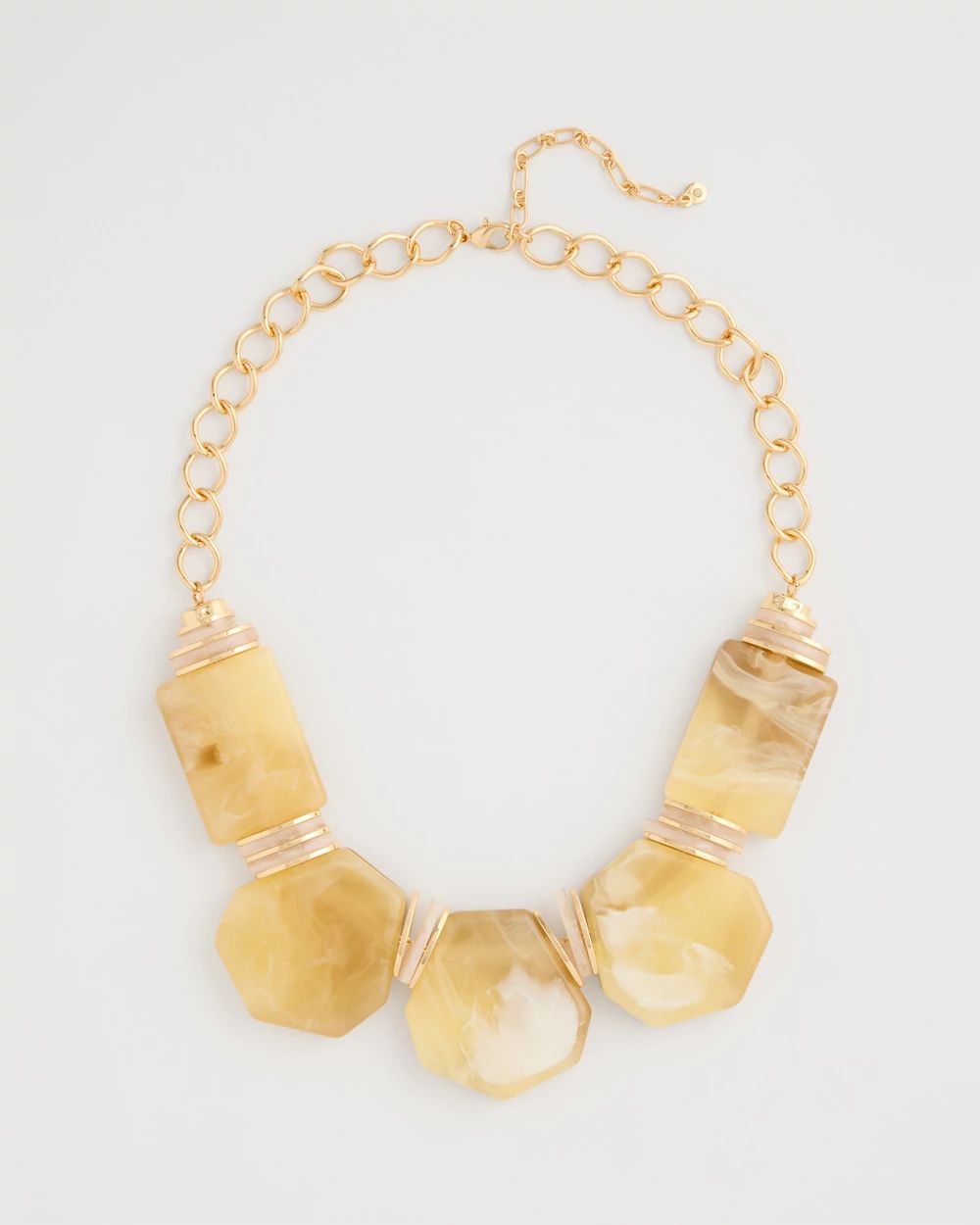 Chico's Originals Neutral Stone Bib Necklace