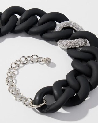 Pavé Detail Bib Necklace