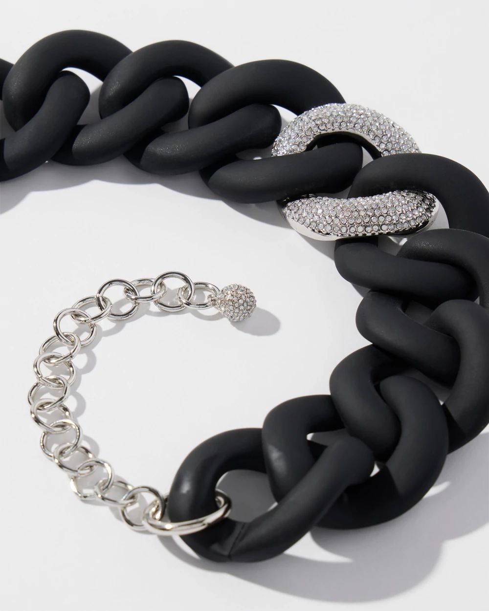 Pavé Detail Bib Necklace