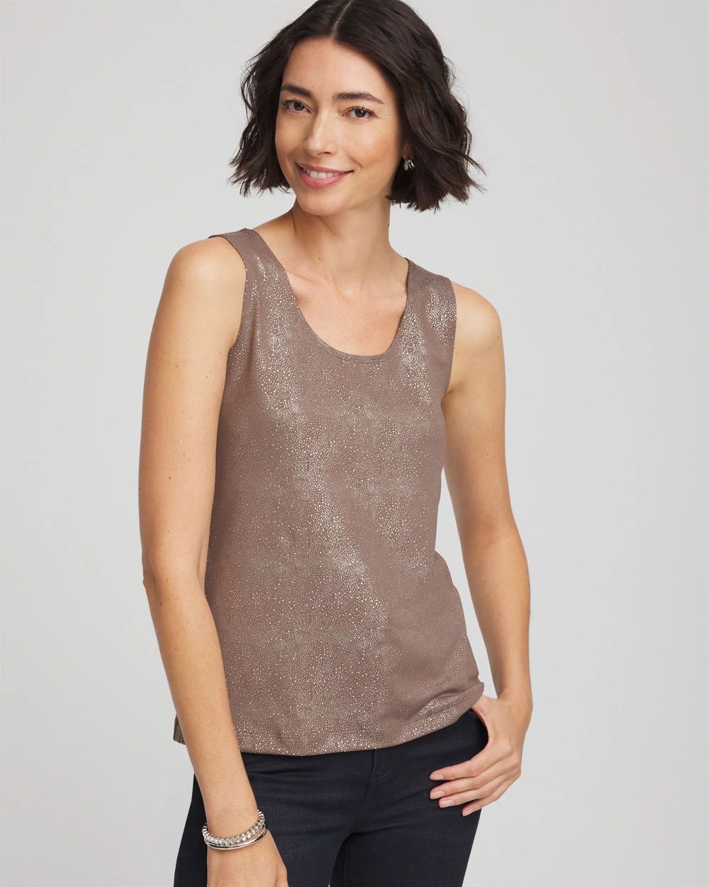 Foiled Microfiber Tank