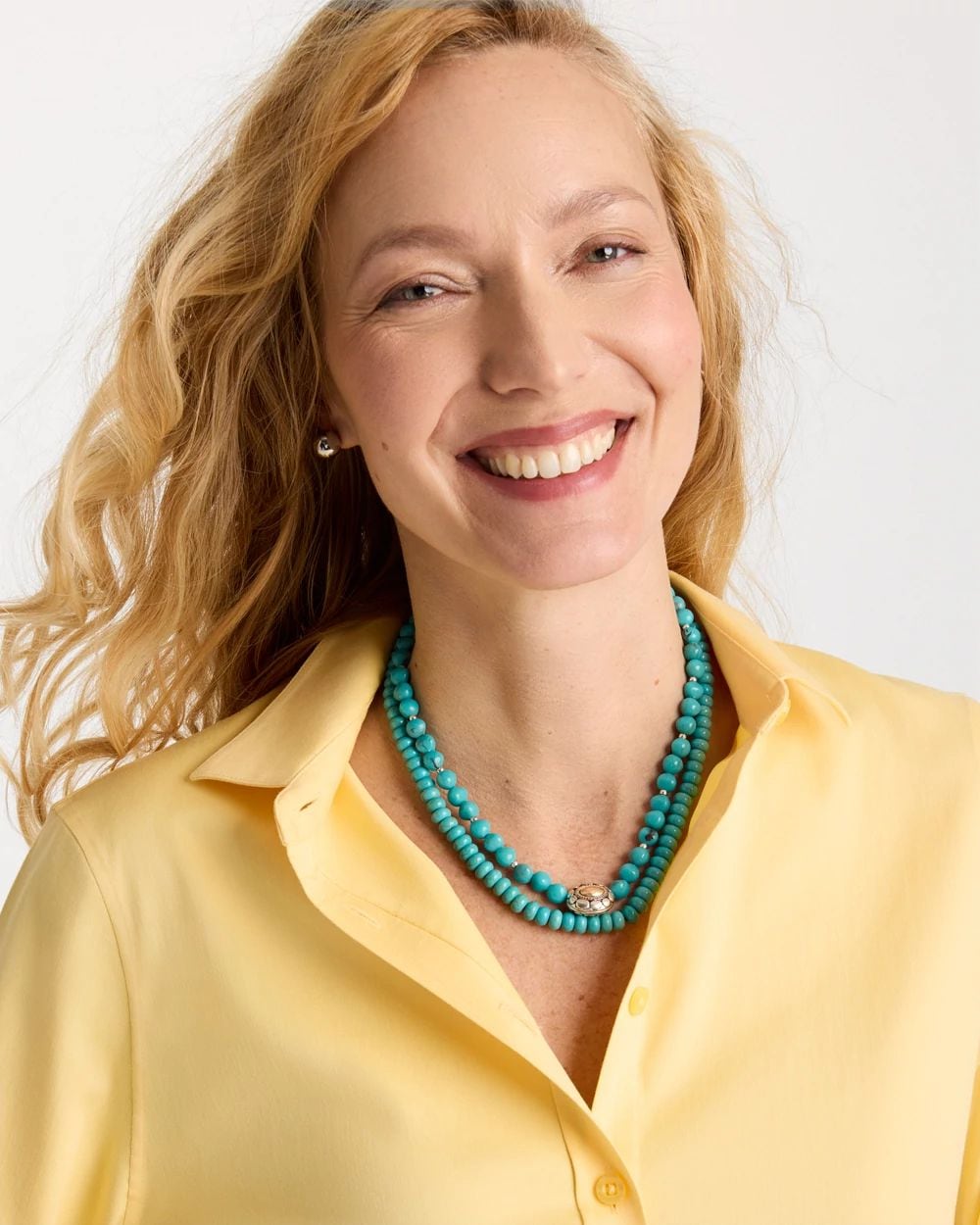 Turquoise Multistrand Bib Necklace