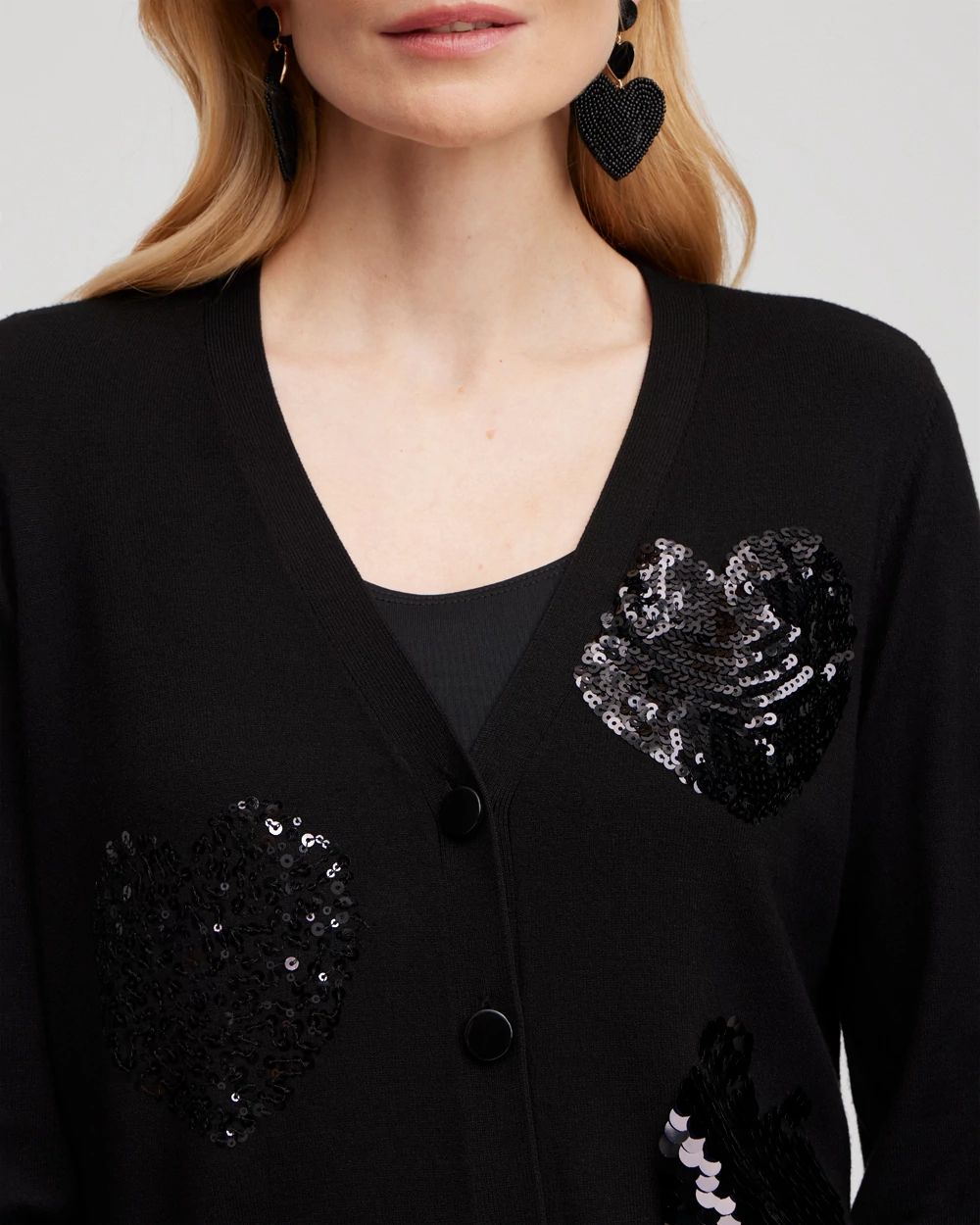 Sequin Hearts Cardigan