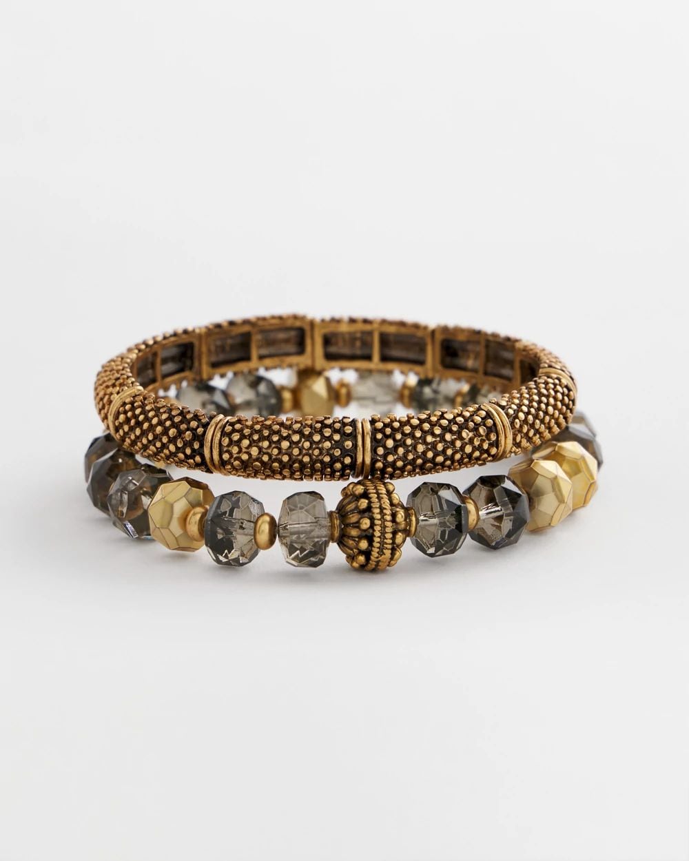 Beaded Stretch Set of Two Bracelets