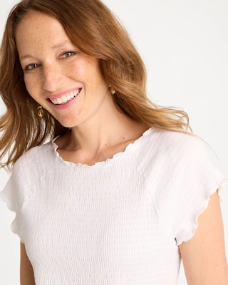Textured Knit Lettuce Raglan Tee click to view larger image.