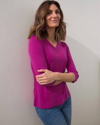 Pima V-Neck Tee