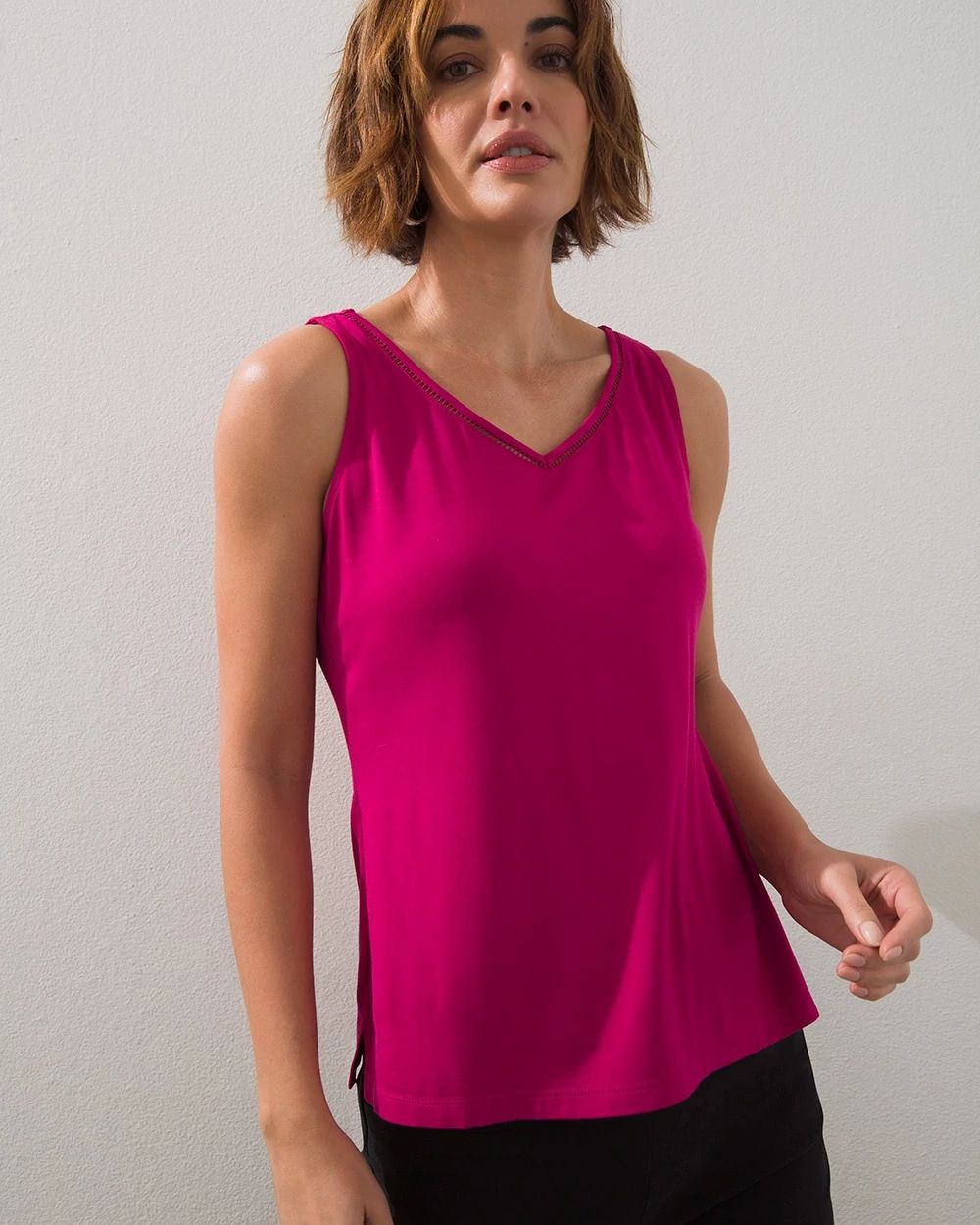 Touch of Cool Eyelet Tank