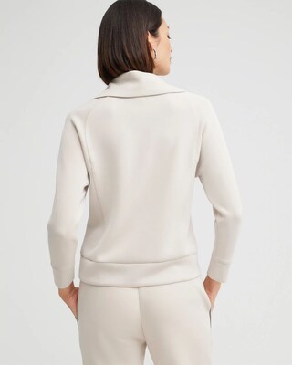 Zenergy Sueded Scuba Half Zip Top
