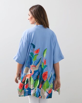 Floral Drama Ruana