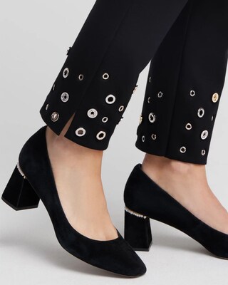 Juliet Grommet Detail Ankle Pants