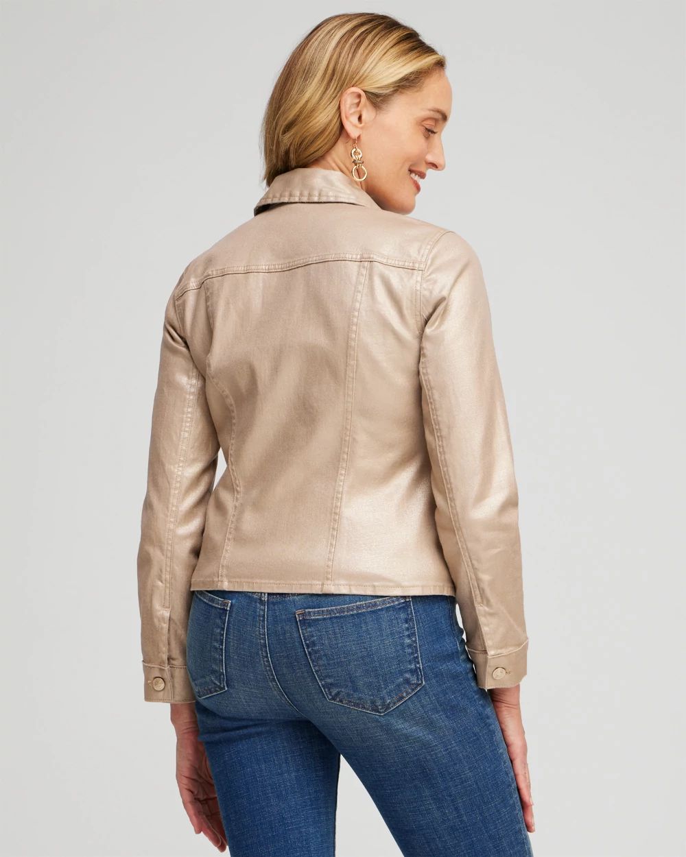 Coated Denim Jacket