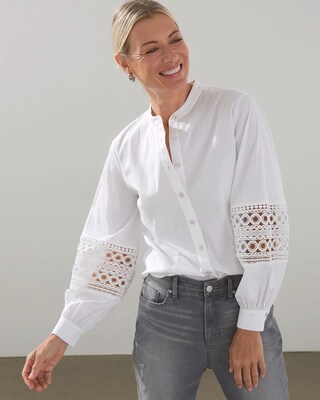 Poplin Billow Sleeve Shirt