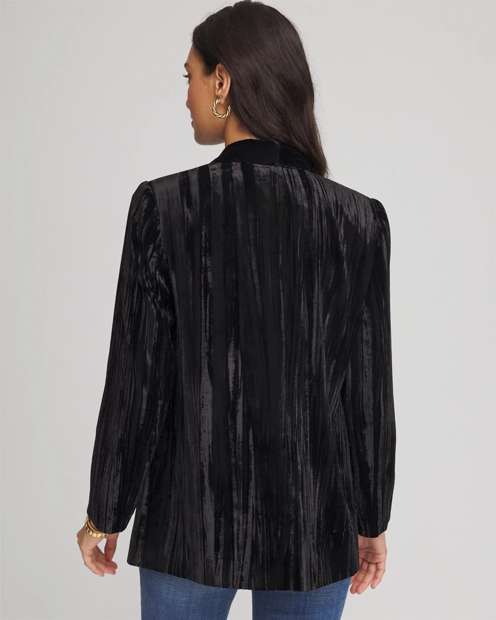 Velvet Shawl Collar Blazer
