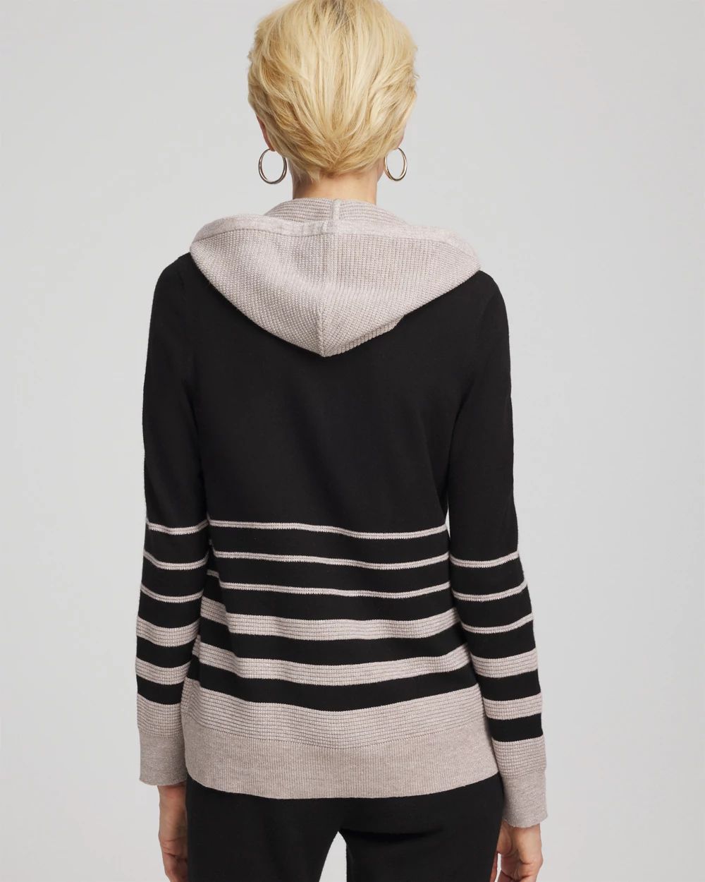 Zenergy® Luxe Metallic Striped Sweater click to view larger image.