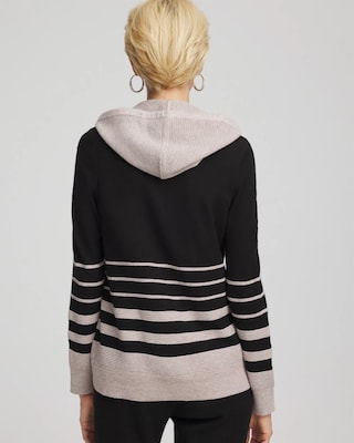 Zenergy® Luxe Metallic Striped Sweater click to view larger image.