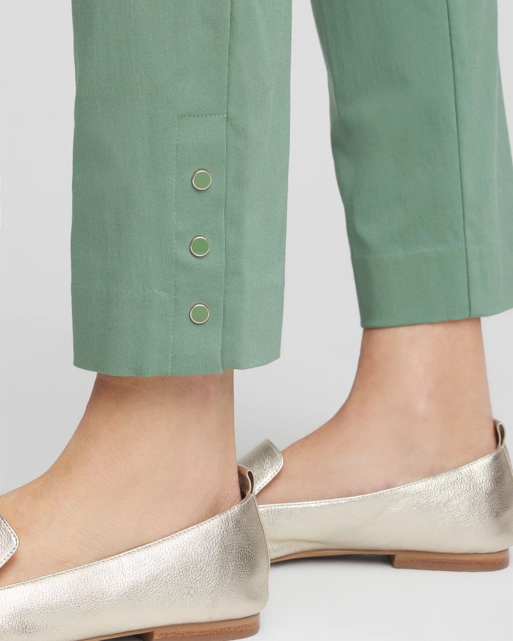 Brigitte™ Pull-On Slim Rivet Ankle Pants