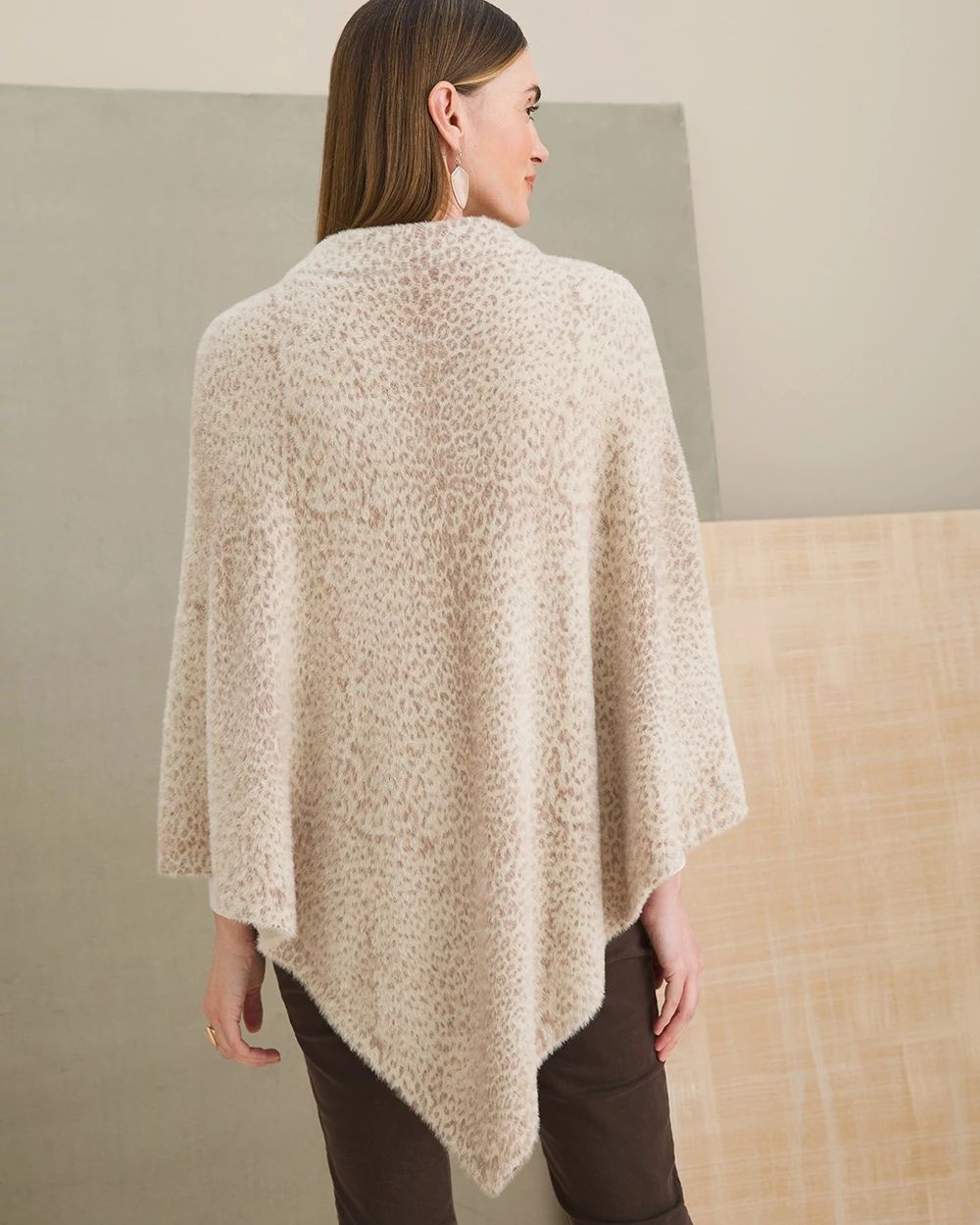 Leopard-Print Poncho