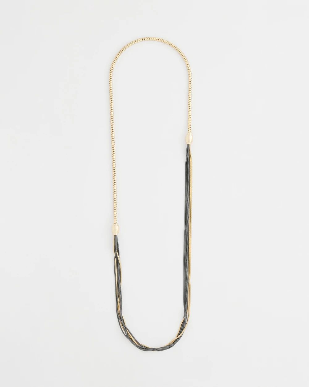 MagneticMix™ Black & Gold Tone Necklace