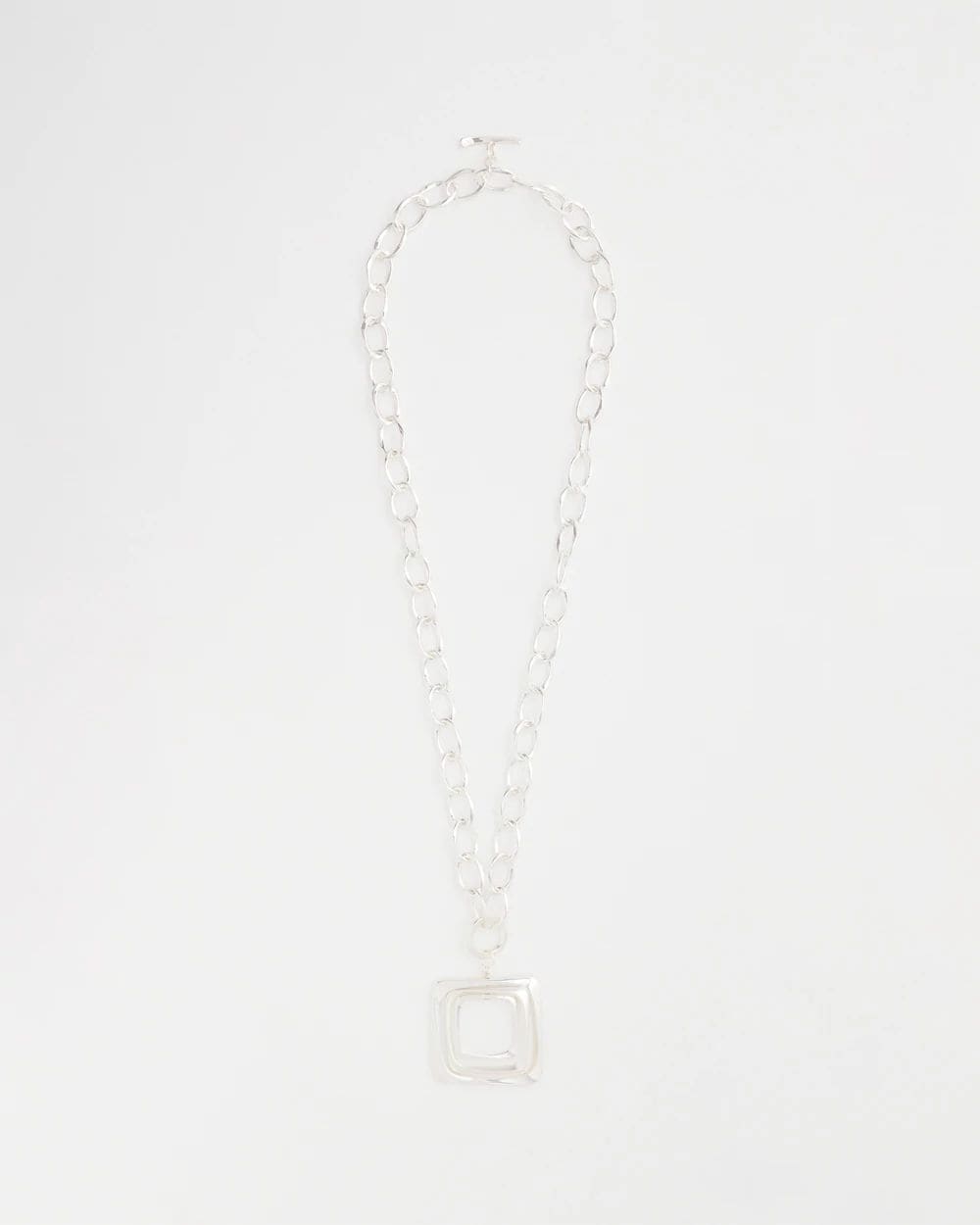 Adjustable Square Pendant Necklace