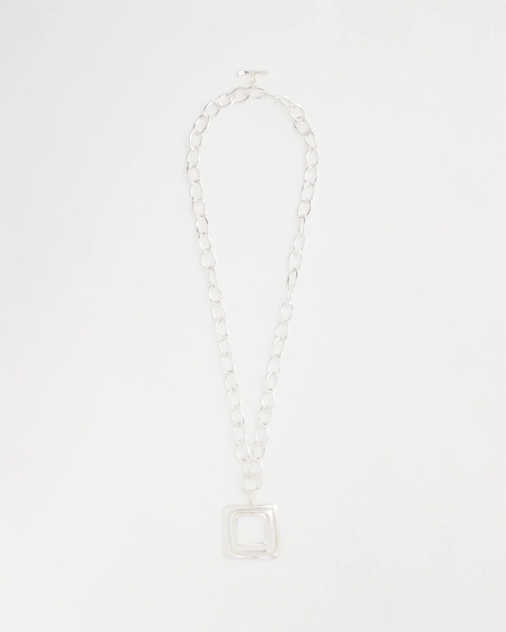 Adjustable Square Pendant Necklace