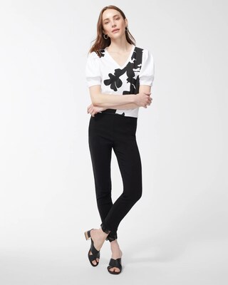 Floral Draped Sleeve Tee