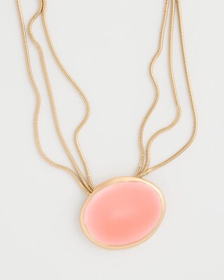 Coral Pendant Necklace click to view larger image.