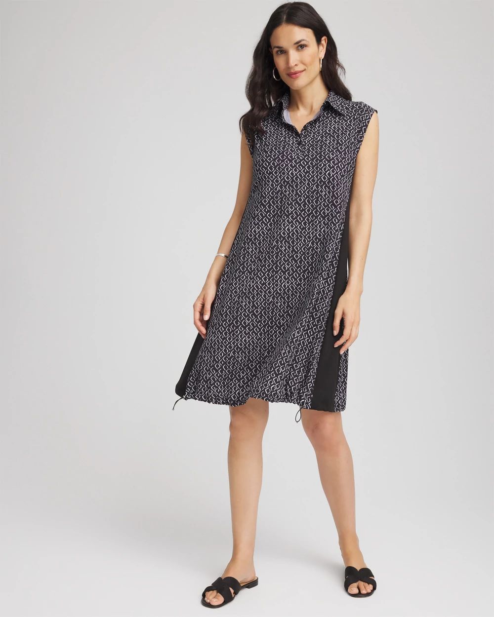 Zenergy® UPF Quick-Dry Printed Bungee Dress