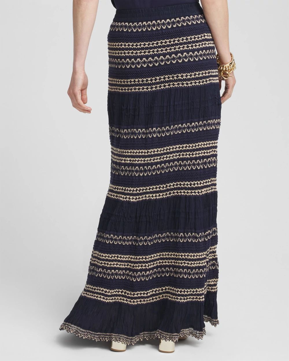 Crochet Gauze Trim Skirt click to view larger image.