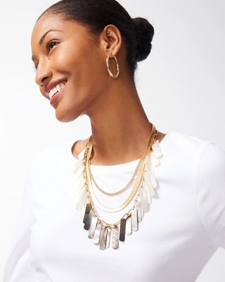Shell Multistrand Necklace