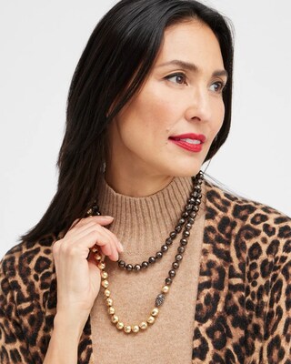 Beaded Infinite Magnetic Necklace