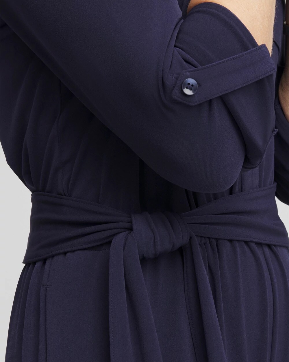 Belted Jersey Maxi Jumpsuit