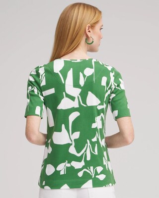 Abstract Everyday Elbow Sleeve Tee click to view larger image.