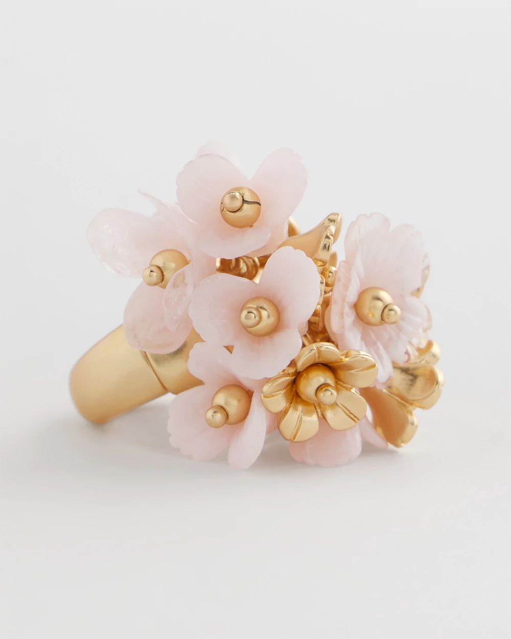 Pink Flower Stretch Ring