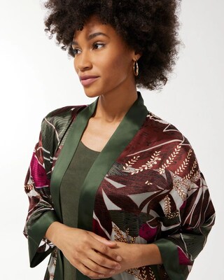 Travelers Collection Foliage Burnout Kimono