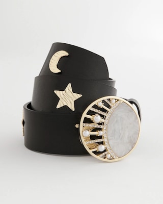 Moon & Stars Trouser Belt click to view larger image.
