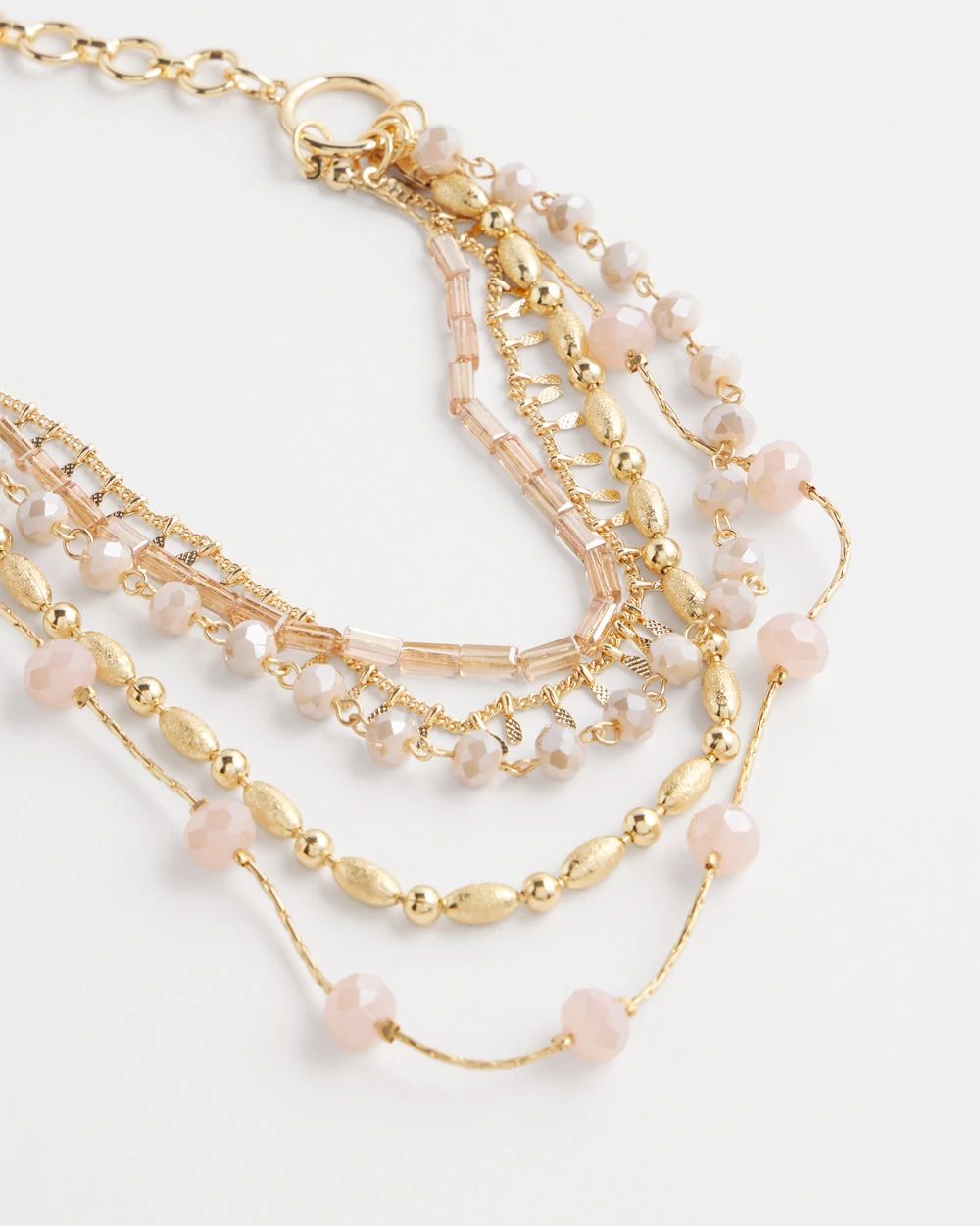 Blush Multistrand Necklace