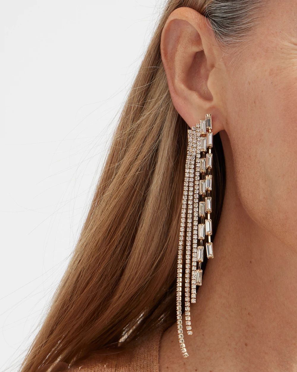 Gold Tone Duster Earrings