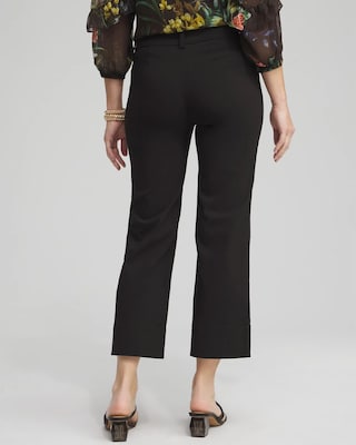 Trapunto Straight Leg Cropped Pants click to view larger image.