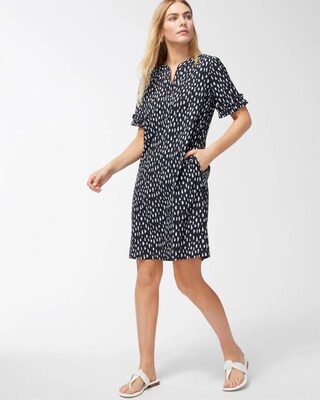 Zenergy UPF Neema Pebble Ruffle Sleeve Dress