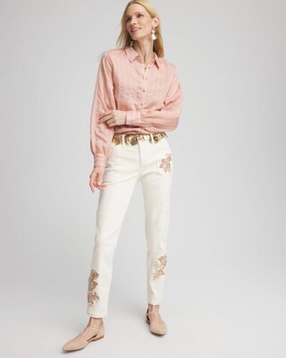 Classic Soft Button-front Blouse click to view larger image.
