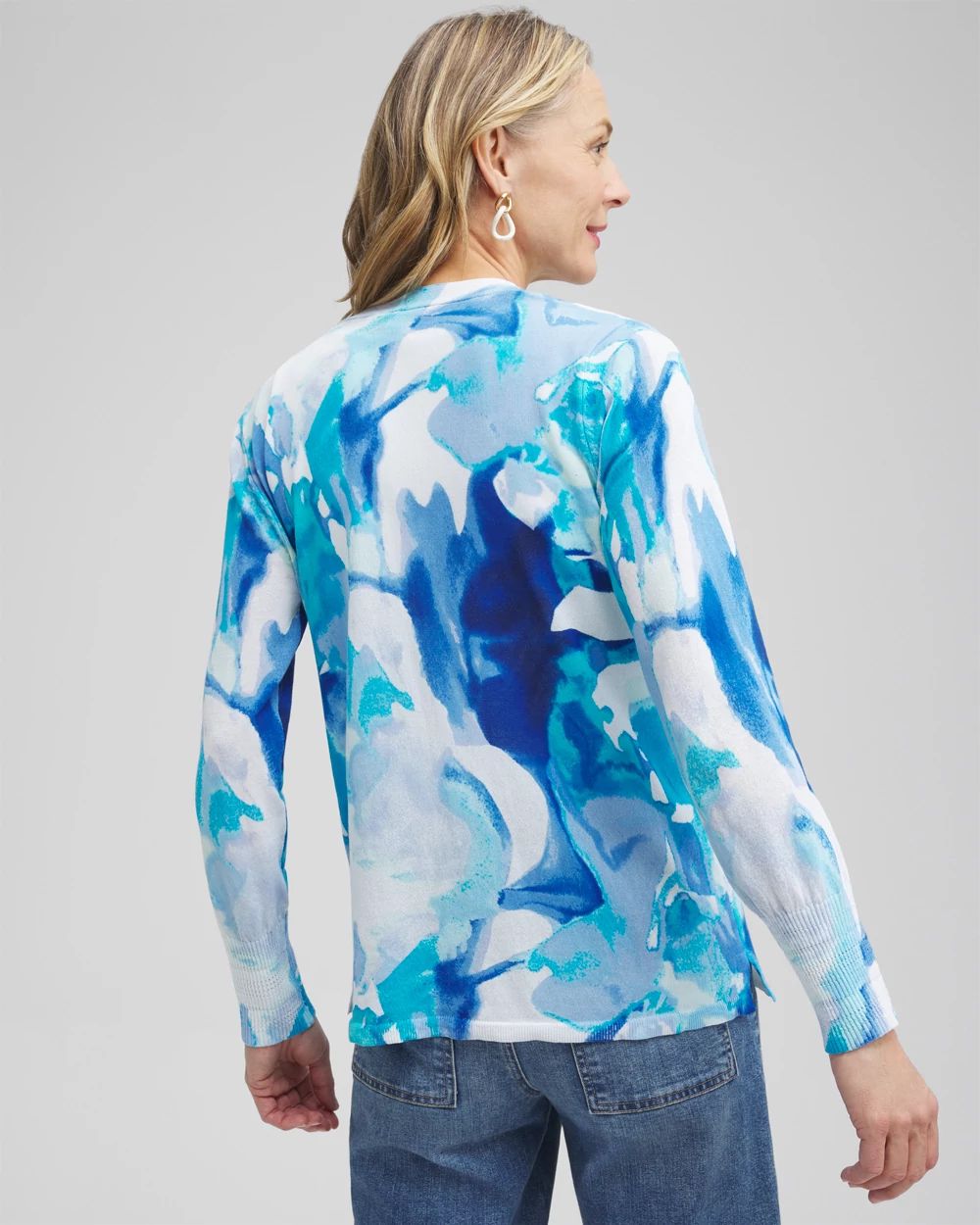 Summer Romance Watercolor Topper Cardigan