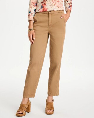 Cotton Twill Barrel Pants