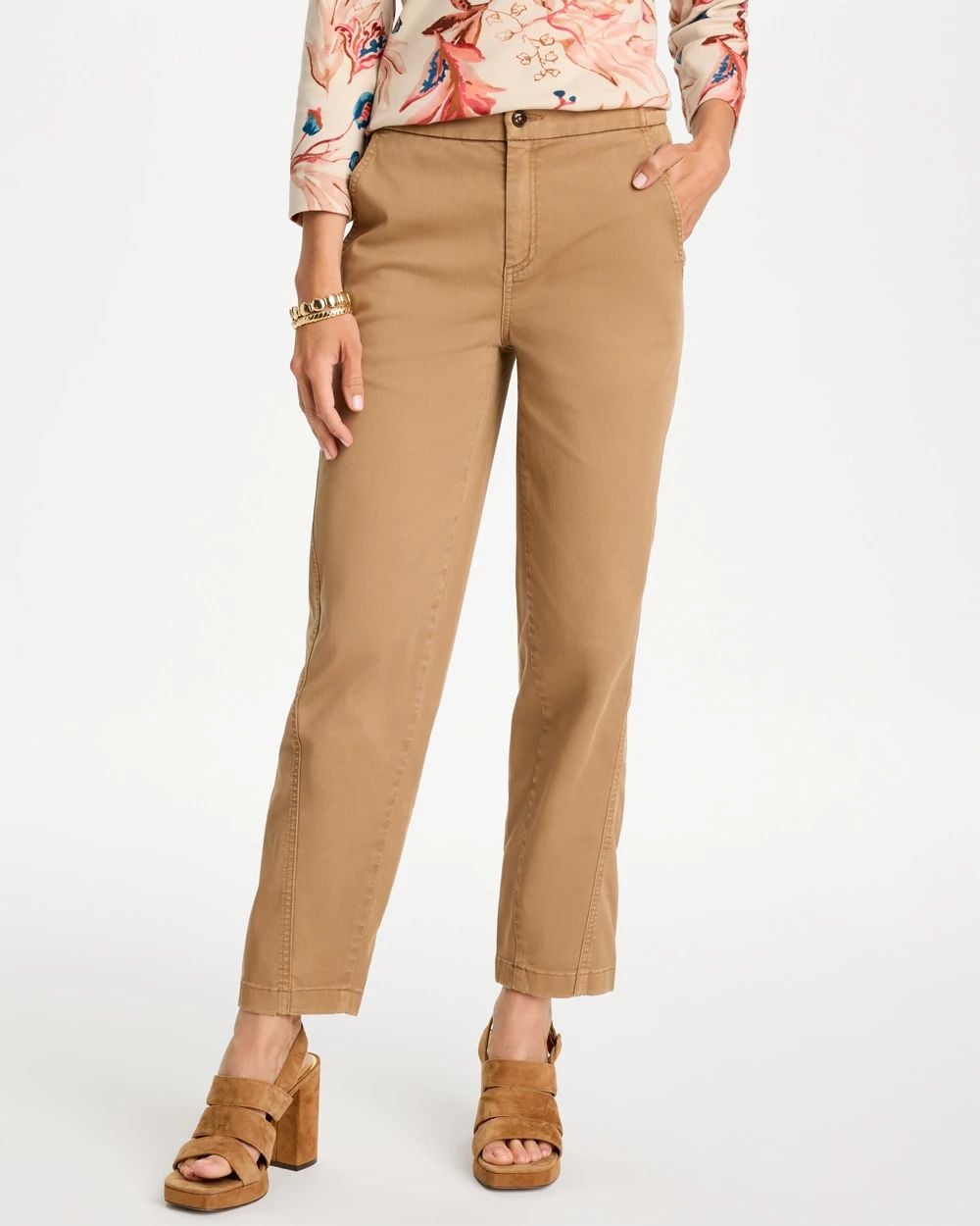 Cotton Twill Barrel Pants