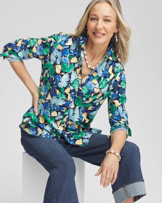 No Iron™ Multi Floral Shirt click to view larger image.