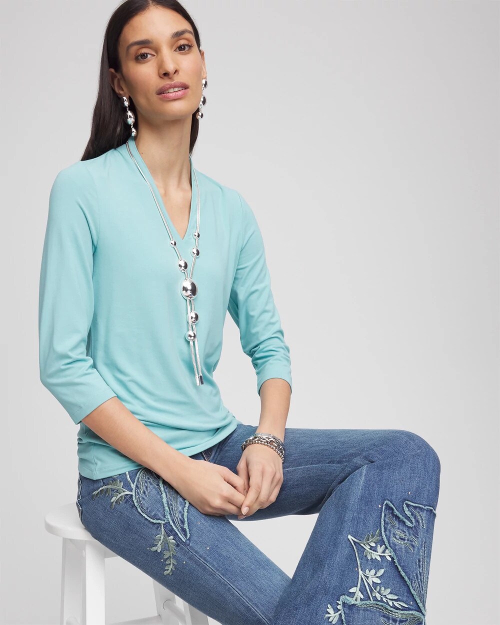 Touch of Cool™ 3/4 Sleeve Tee