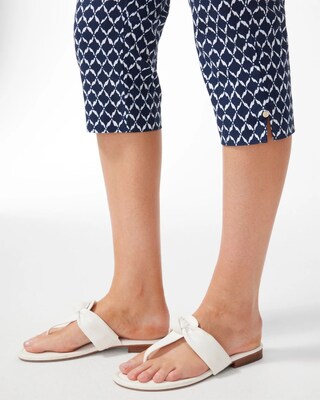 Brigitte Diamond Ikat Print Capris